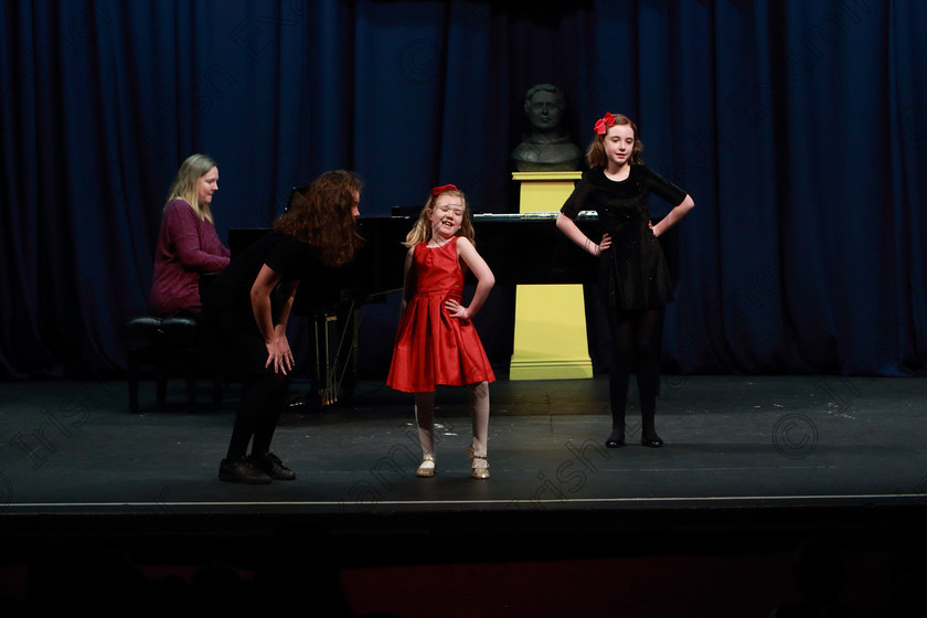 Feis0103202051 
 49~54
Sarah Jane, Sophie and Ellie Kennedy from Killeens performing.

Class:596: Family Class

Feis20: Feis Maitiú festival held in Father Mathew Hall: EEjob: 01/03/2020: Picture: Ger Bonus.