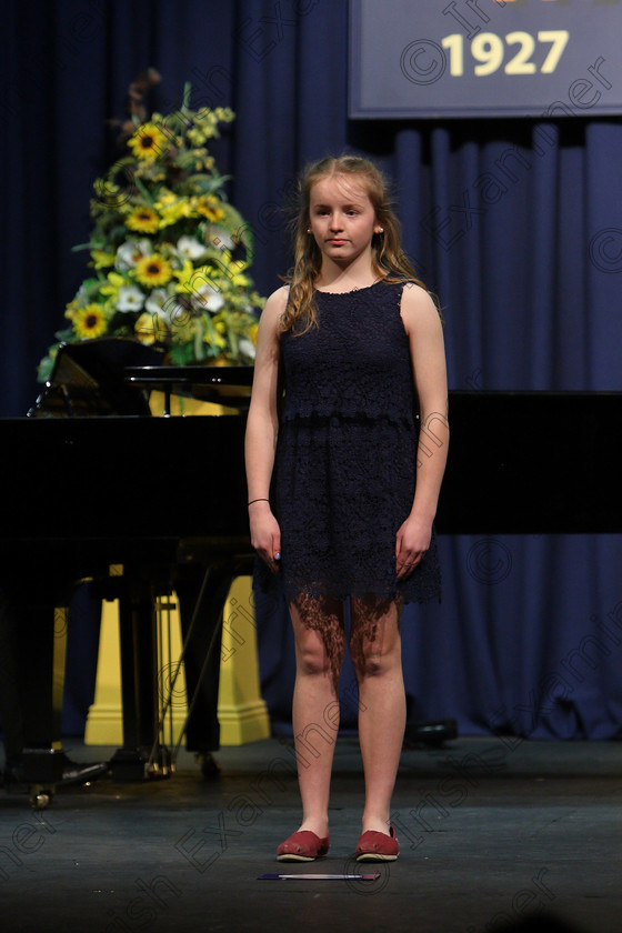 Feis05032018Mon26 
 26
Michelle O’Donohoe performing
 Singing and School Choirs Class: 53: Girls Solo Singing 13 Years and Under –Section 2 Feis Maitiú 92nd Festival held in Fr. Mathew Hall. EEjob 05/03/2018 Picture: Gerard Bonus.