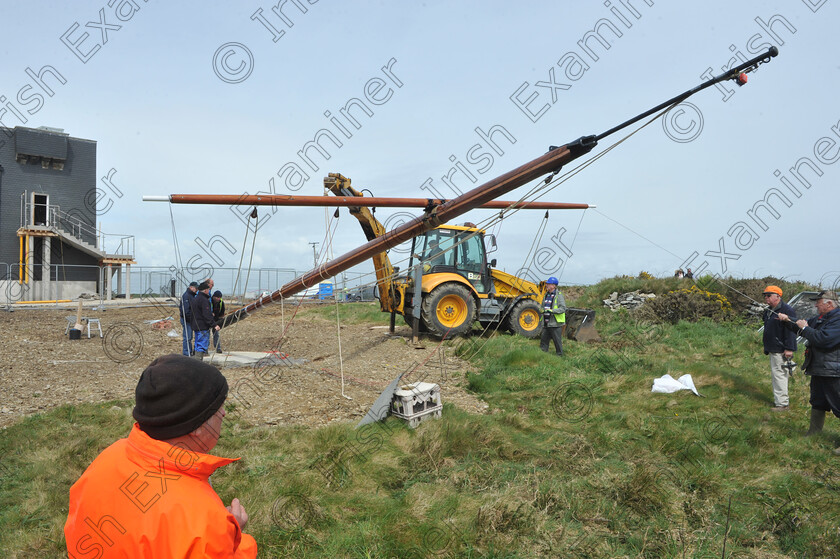 Astrid-ship-34 
 Irish Examiner News picture 04-05-2015
The mast of the Astrid which was erected at the Lusitania Museum next to the restored signal tower at the Old Head of Kinsale, Co Cork, which will be opened on Thursday. Picture Dan Linehan