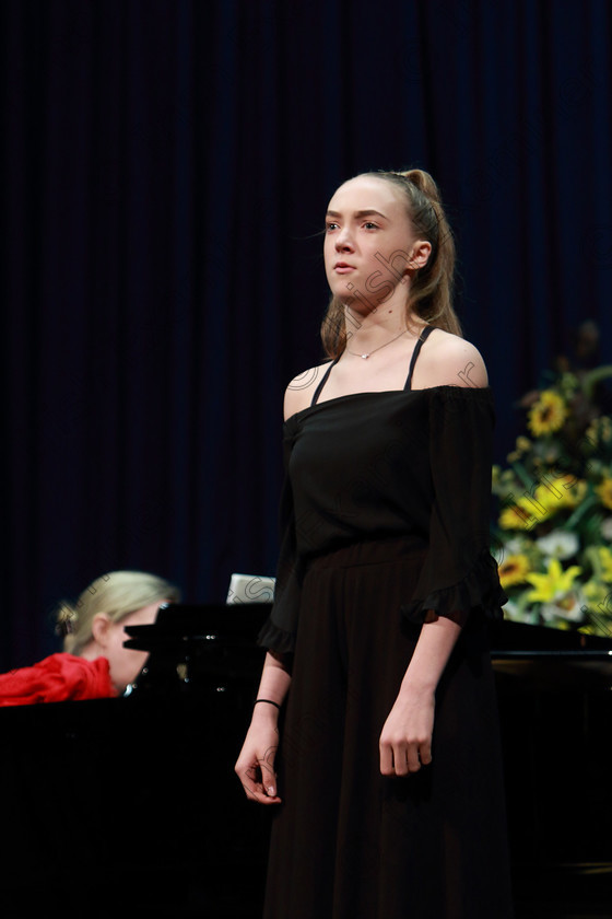 Feis02032019Sat06 
 6~7
Abbie Palliser Kehoe performing Birds as her Repertoire singing “Feed The Birds”, “Amazing Mayzie” and “Wait A Bit”.

Class: 18: “The Junior Musical Theatre Recital Perpetual Cup” Solo Musical Theatre Repertoire 15 Years and Under A 10 minute recital programme of contrasting style and period.

Feis Maitiú 93rd Festival held in Fr. Mathew Hall. EEjob 02/03/2019. Picture: Gerard Bonus