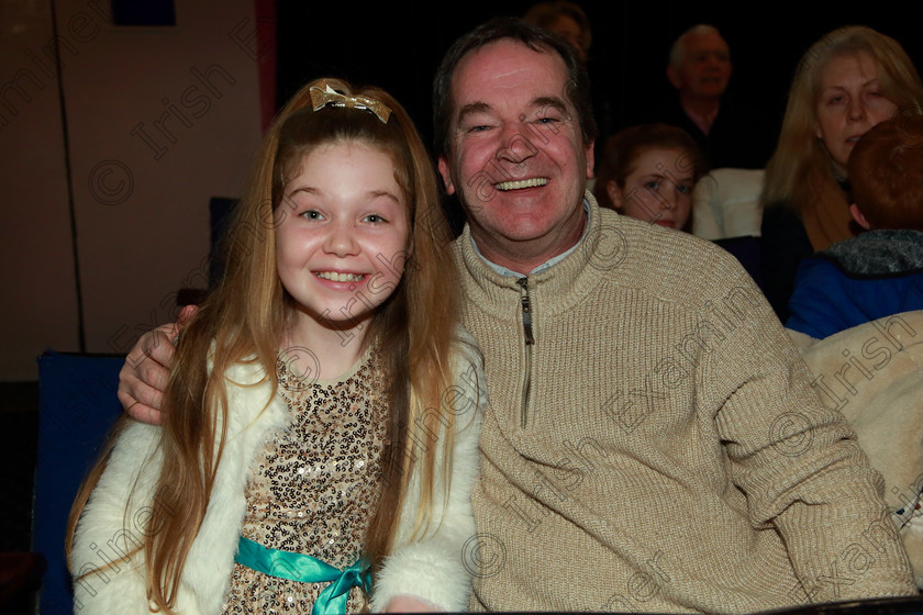 Feis07022020Fri30 
 30
Performer Isabelle Riordan from Glanmire with her Dad Des.

Class:54: Vocal Girls Solo Singing 11 Years and Under

Feis20: Feis Maitiú festival held in Father Mathew Hall: EEjob: 07/02/2020: Picture: Ger Bonus.