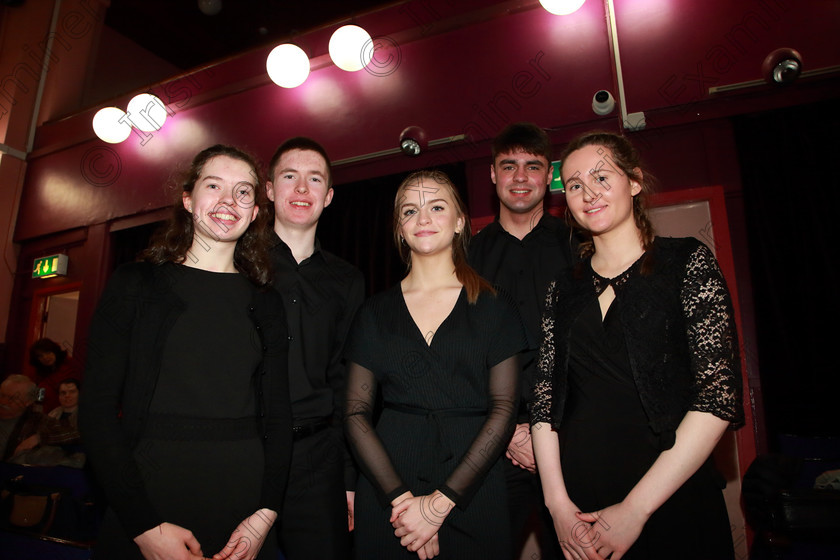 Feis10022019Sun56(1) 
 56
Lrya Quintet; Jane and Karl Sullivan, Holly Nagle, Ciarán O’Driscoll and Róisín Hynes McLaughlin.

Class: 269: “The Lane Perpetual Cup” Chamber Music 18 Years and Under
Two Contrasting Pieces, not to exceed 12 minutes

Feis Maitiú 93rd Festival held in Fr. Matthew Hall. EEjob 10/02/2019. Picture: Gerard Bonus