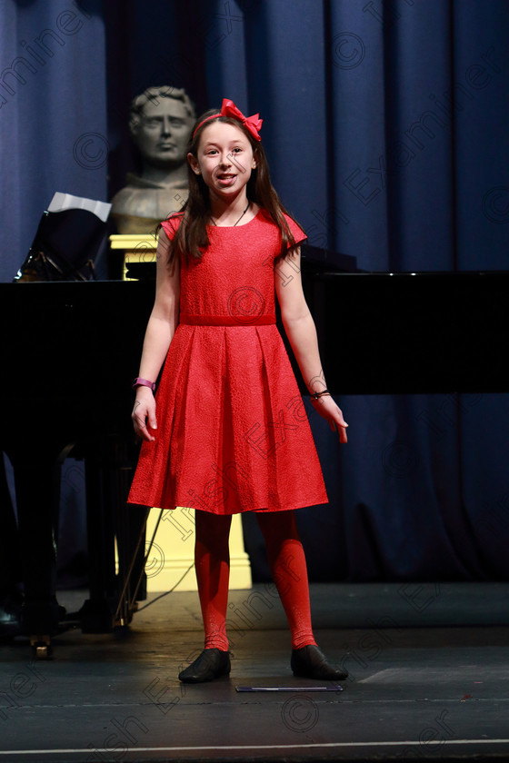 Feis12022020Wed09 
 9
Sibéal Nic Congháil from Togher performing.

Class:55: Girls Solo Singing 9 Years and Under

Feis20: Feis Maitiú festival held in Father Mathew Hall: EEjob: 11/02/2020: Picture: Ger Bonus.