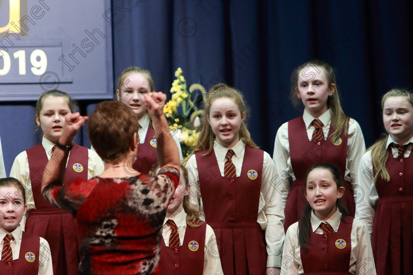 Feis28022019Thu24 
 22~24
Our Lady of Lourdes NS Ballinlough singing “Sound of Silence”.

Class: 84: “The Sr. M. Benedicta Memorial Perpetual Cup” Primary School Unison Choirs–Section 1Two contrasting unison songs.

Feis Maitiú 93rd Festival held in Fr. Mathew Hall. EEjob 28/02/2019. Picture: Gerard Bonus