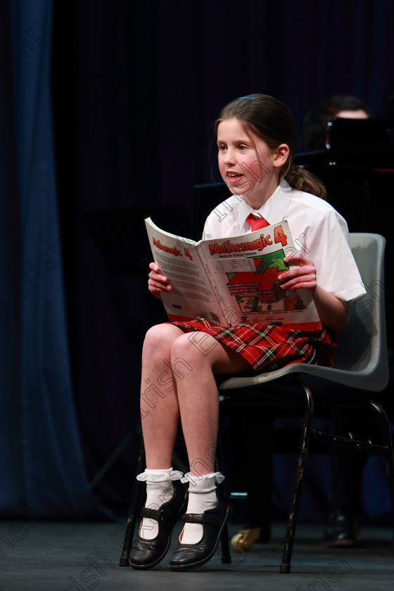 Feis26022019Tue51 
 51
Third Place: Ciara Murphy from Donaghmore giving a 3rd place performance of “Naughty” from Matilda.

Class: 114: “The Henry O’Callaghan Memorial Perpetual Cup” Solo Action Song 10 Years and Under –Section 1 An action song of own choice.

Feis Maitiú 93rd Festival held in Fr. Mathew Hall. EEjob 26/02/2019. Picture: Gerard Bonus
