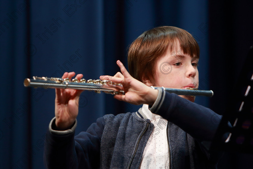 Feis11022019Mon03 
 2~3
Des Murphy playing “Come Sing Together” as part of his Programme.

Class: 215: Woodwind Solo 10 Years and Under Programme not to exceed 4 minutes.

Feis Maitiú 93rd Festival held in Fr. Matthew Hall. EEjob 11/02/2019. Picture: Gerard Bonus