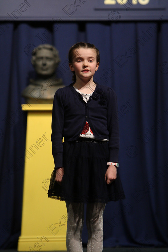 Feis25032018Sun58 
 58
Krista Jennings reciting her poem
 Speech and Drama Class: 366: Solo Verse Speaking Girls 9 Years and Under Section 5 Feis Maitiú 92nd Festival held in Fr. Mathew Hall. EEjob 25/03/2018 Picture: Gerard Bonus