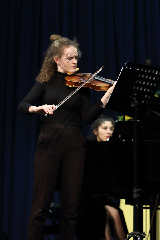 Feis0202109Sat28 
 27~28
Aisling Donnelly from Cork City Playing first movement Mendelssohn Violin Concerto in E Minor.

Class: 236: “The Shanahan & Co. Perpetual Cup” Advanced Violin 
One Movement from a Concerto.

Feis Maitiú 93rd Festival held in Fr. Matthew Hall. EEjob 02/02/2019. Picture: Gerard Bonus