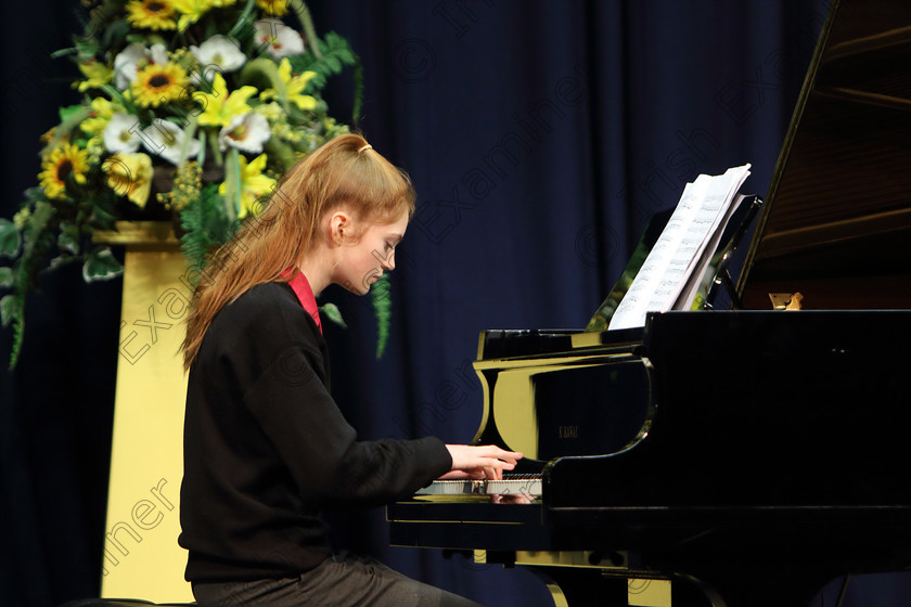 Feis31012019Thur18 
 18
Maire Hayes performing set piece.

Class: 164: Piano Solo 14 Years and Under (a) Schezo in B Flat D.593 No.1 (b) Contrasting piece of own choice not to exceed 3 minutes.

Feis Maitiú 93rd Festival held in Fr. Matthew Hall. EEjob 31/01/2019. Picture: Gerard Bonus