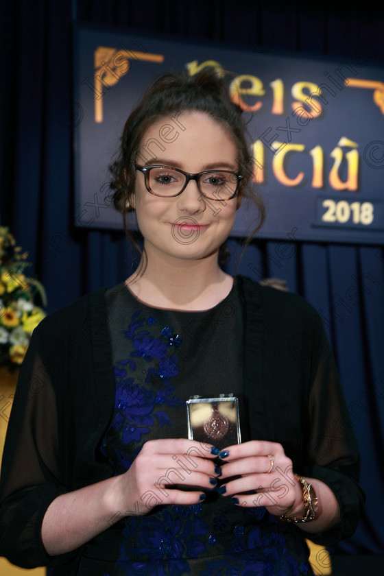 Feis01022018Thu19 
 19
Bronze Medallist Adel Murphy from Ballincollig.
 Instrumental Music Class: 213: “The Daly Perpetual Cup”
Woodwind 14Years and Under. Feis Maitiú 92nd Festival held in Fr. Matthew Hall. EEjob 01/02/2018 Picture: Gerard Bonus.