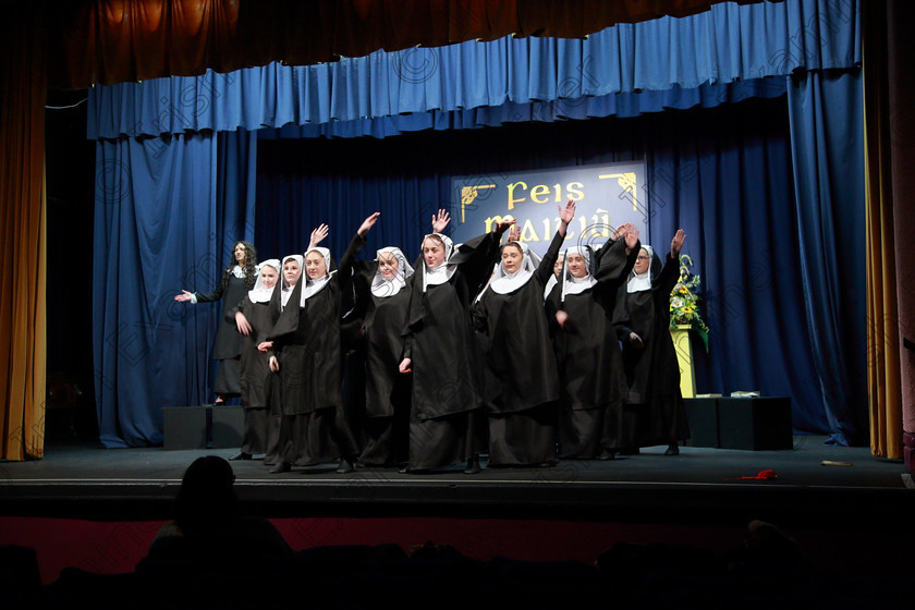 Feis03032019Sun33 
 27~37
Brightlights Studios presenting a Melody from Sister Act.

Class: 101: “The Hall Perpetual Cup” Group Actions Song 14 Years and Over Programme not to exceed 8 minutes.

Feis Maitiú 93rd Festival held in Fr. Mathew Hall. EEjob 03/03/2019. Picture: Gerard Bonus