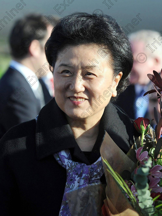 ULSTER Diary 112126 
 File photo dated 12/04/12 of Liu Yandong, the highest ranking female politician in China's Communist Party, in Belfast during her visit to Northern Ireland. PRESS ASSOCIATION Photo. Issue date: Sunday April 15, 2012. Titanic Belfast has welcomed its most high profile visitor yet...and it seems she couldn`t get enough of the place. Chinese stateswoman Madame Liu Yandong was given a private tour of the attraction early on Friday morning before it opened to the public for the day. With an official engagement at the University of Ulster to attend an hour later, the hush hush trip was meant to be a whistle stop jaunt round only parts of the complex. But this wasn`t quite enough to sate the Titanic appetite of Madame Liu and her sizeable delegation of officials. When the mini-tour was over, the senior ranking Communist Party politician asked could she go round again. The centre had opened to the general public by this stage, but that wasn`t about to put Madame Liu off. With her digital camera in one hand, she marched back into the galleries for another look, mingling with tourists and snapping anything that caught her eye. See PA story ULSTER Diary. Photo credit should read: Paul Faith/PA Wire 
 Keywords: ulster china