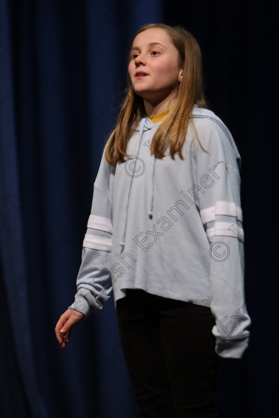 Feis22022018Thu08 
 8
Lola Mould performing.
 Speech and Drama Classes: 363: Solo Verse Speaking Girls 12 Years and Under –Section 1
Feis Maitiú 92nd Festival held in Fr. Mathew Hall. EEjob 22/02/2018 Picture: Gerard Bonus.