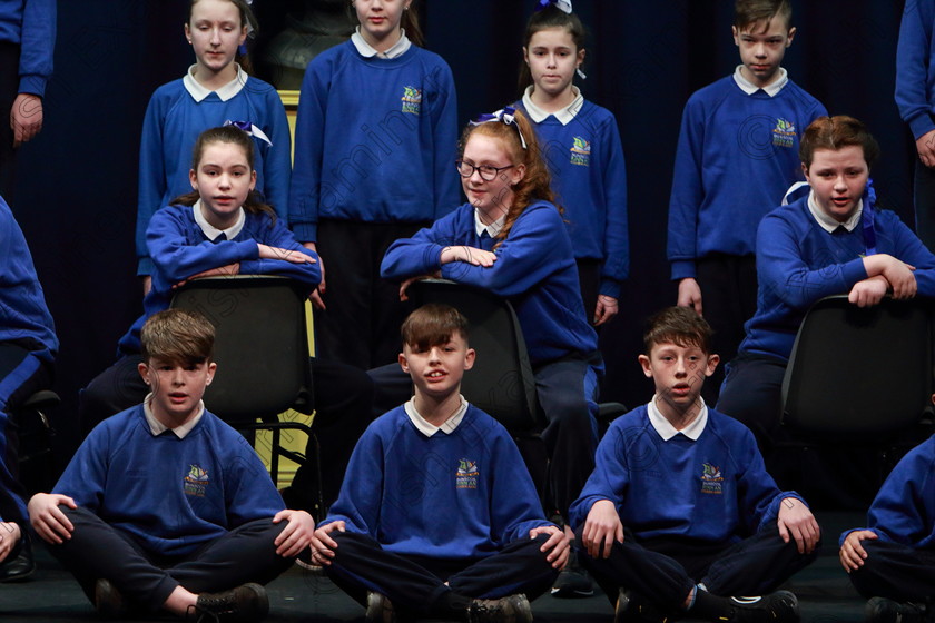 Feis12032020Thur11 
 11~15
Third Place performance from Bun Scoil Rinn An Chabhlaigh performing Playground as their own choice

Class:474: “The Junior Perpetual Cup” 6th Class Choral Speaking

Feis20: Feis Maitiú festival held in Father Mathew Hall: EEjob: 12/03/2020: Picture: Ger Bonus.