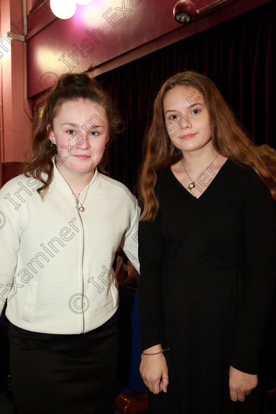 Feis26022019Tue28 
 28
Performers Eryn Dillon and Daisy Moller from Fermoy.

Class: 53: Girls Solo Singing 13 Years and Under–Section 1 John Rutter –A Clare Benediction (Oxford University Press).

Feis Maitiú 93rd Festival held in Fr. Mathew Hall. EEjob 26/02/2019. Picture: Gerard Bonus