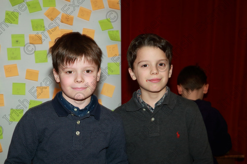 Feis05022019Tue04 
 4
Performers Ultan and Killian McCarthy from Blackrock.

Class: 187: Piano Solo 9 Years and Under –Confined Two contrasting pieces not exceeding 2 minutes.

Feis Maitiú 93rd Festival held in Fr. Matthew Hall. EEjob 05/02/2019. Picture: Gerard Bonus