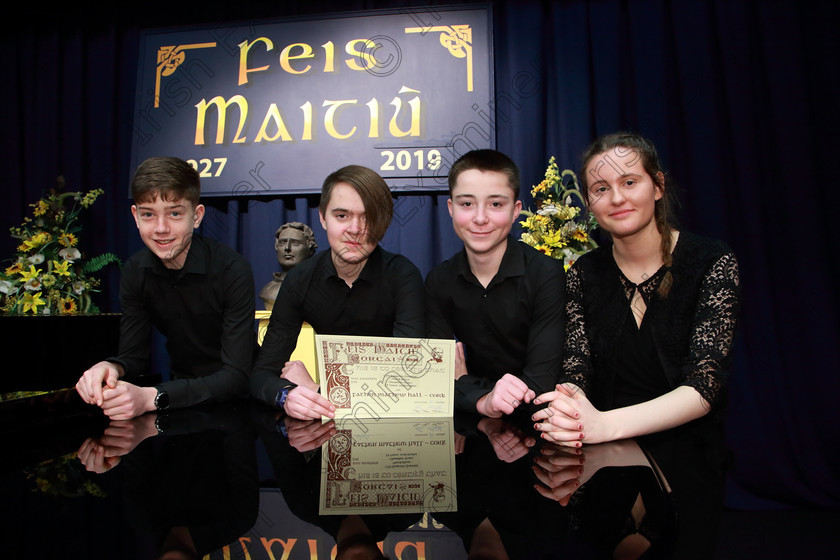 Feis10022019Sun57(1) 
 57
3rd place went to Cork School of Music Bassoons Quartet; Ben O’Connor, Carl Roewer, Mark Reidy and Róisín Hynes McLaughlin.

Class: 269: “The Lane Perpetual Cup” Chamber Music 18 Years and Under
Two Contrasting Pieces, not to exceed 12 minutes

Feis Maitiú 93rd Festival held in Fr. Matthew Hall. EEjob 10/02/2019. Picture: Gerard Bonus