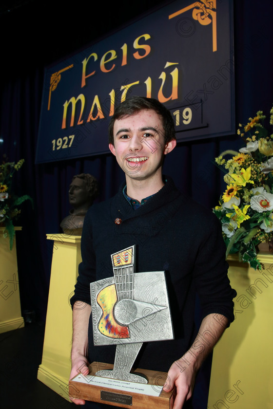 Feis0202109Sat26 
 26
Trophy Winner Cian Deasy from Douglas.

Class: 276: “The Cork Classical Guitar Perpetual Trophy” Classical Guitar 17Years and Over Two contrasting pieces of own choice.

Feis Maitiú 93rd Festival held in Fr. Matthew Hall. EEjob 02/02/2019. Picture: Gerard Bonus