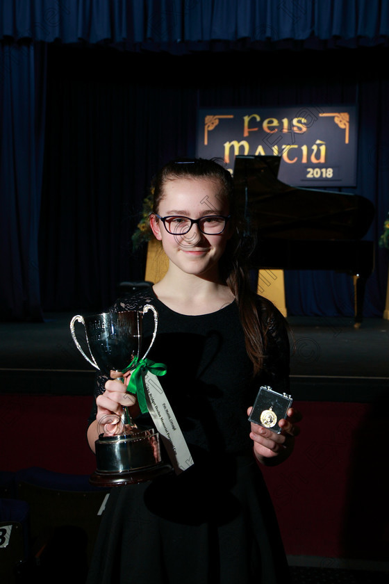 Jansson-Feis07022018Wed42 
 42
Gold Medallist, Bursary and Cup winner Anna Jansson from Wilton for her performance of Grieg Piano Concerto.
 Instrumental Music Class 155: “The Bridget Doolan Memorial Perpetual Cup” and Bursary, Bursary Value €150 Piano Concerto Feis Maitiú 92nd Festival held in Fr. Mathew Hall. EEjob 05/02/2018 Picture: Gerard Bonus.