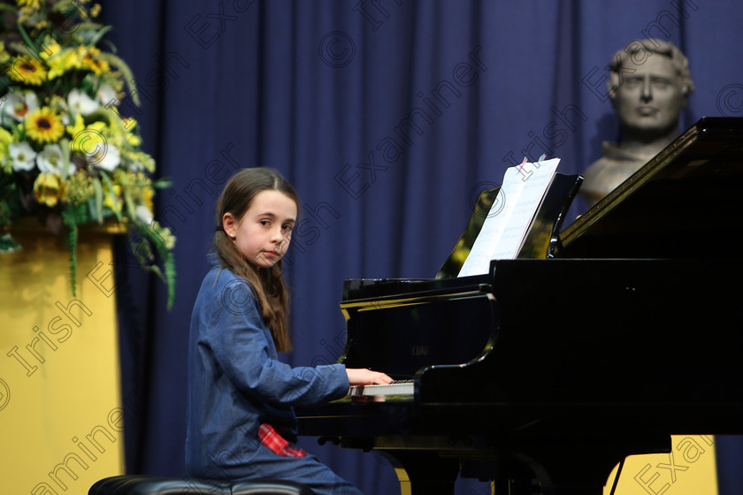 Feis02022018Fri05 
 5
Ada Ryan performing.
 Instrumental Music Class: 187: Piano Solo 9 Years and Under –Confined Feis Maitiú 92nd Festival held in Fr. Matthew Hall. EEjob 02/02/2018 Picture: Gerard Bonus.