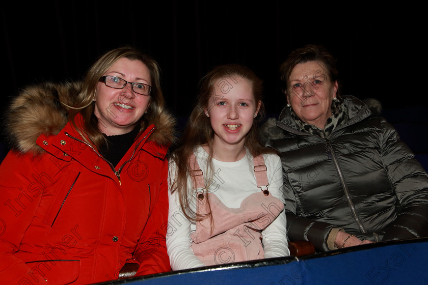 Feis10022020Sun04 
 4
Performer Caoilin McCarthy from Clonakilty with her mum Una McCarthy and Grandmother Mary Jennings.

Class:53: Girls Solo Singing 13 Years and Under

Feis20: Feis Maitiú festival held in Father Mathew Hall: EEjob: 10/02/2020: Picture: Ger Bonus.
