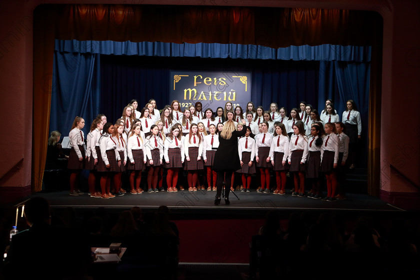Feis27022019Wed62 
 61~63
Sacred Heart School Tullamore singing “The Sea Lullaby” conducted by Regina McCarthy.

Class: 81: “The Father Mathew Perpetual Shield” Part Choirs 19 Years and Under Two contrasting songs.

Feis Maitiú 93rd Festival held in Fr. Mathew Hall. EEjob 27/02/2019. Picture: Gerard Bonus