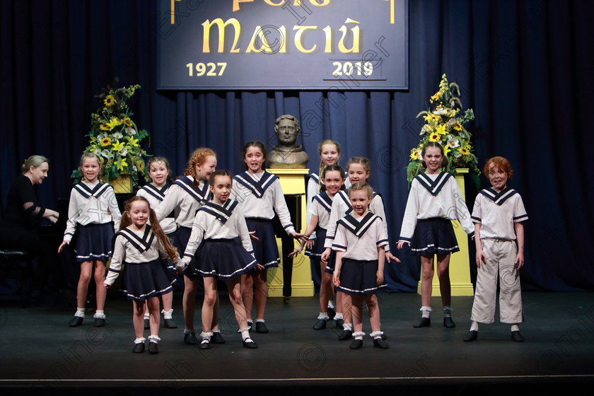 Feis28022019Thu59 
 58~61
Performers Academy performing extracts from “Sound of Music”.

Class: 103: “The Rebecca Allman Perpetual Trophy” Group Action Songs 10 Years and Under Programme not to exceed 10minutes.

Feis Maitiú 93rd Festival held in Fr. Mathew Hall. EEjob 28/02/2019. Picture: Gerard Bonus