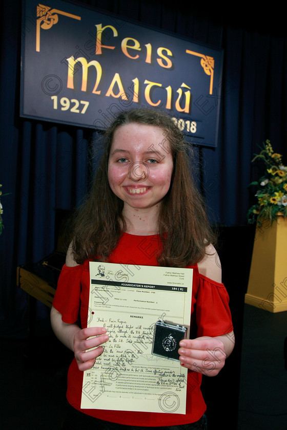 Feis08022018Tur23 
 23
Silver Medallist Gráinne Egan from Doneraile
 Instrumental Music Class: Piano: 184: Piano Solo15 Years and Under Confined
Feis Maitiú 92nd Festival held in Fr. Mathew Hall. EEjob 08/02/2018 Picture: Gerard Bonus.