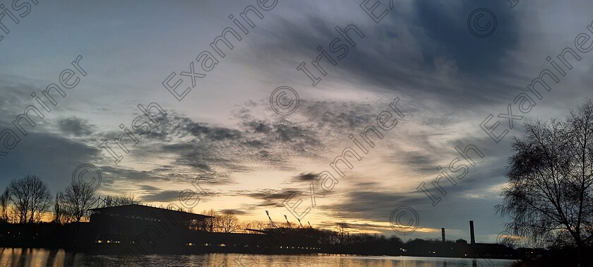 20231126 165221 
 ' Second City Twilight '. Supervalu Pairc Ui Caoimh and the Marina as viewed from Tivoli at dusk. Image taken by Martin Byrne.