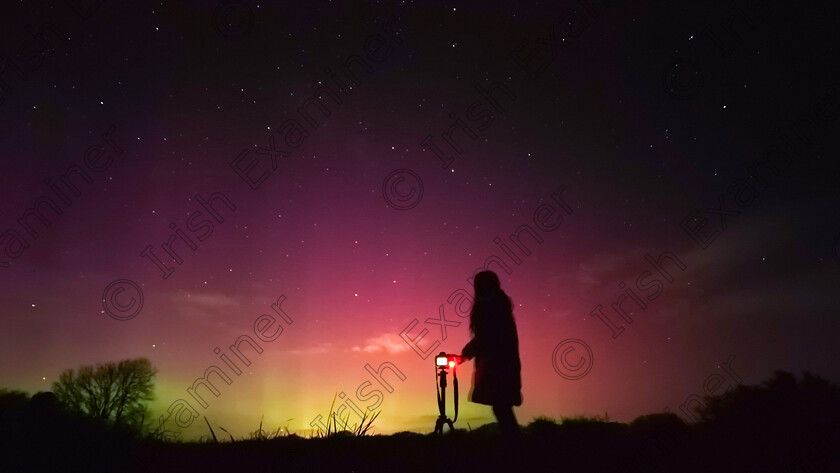 20240303 201602 
 My daughter Amber aged 12 helping me take photos of the northern lights on March 3rd 2024,at our home in ballymote sligo ,taken on a Samsung s 22