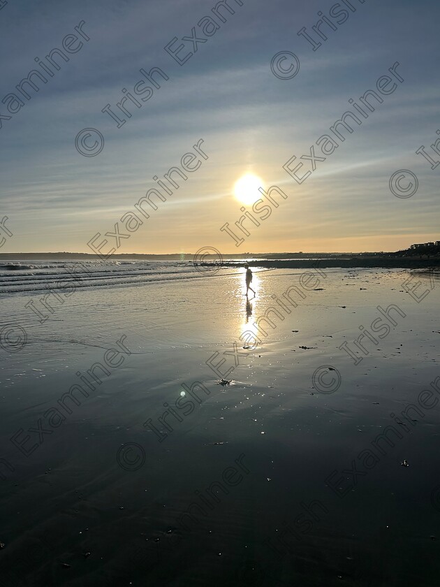 IMG 6061 
 Adam Hegarty enjoying early February Garryvoe beach, Co. Cork Picture: Steven Hegarty