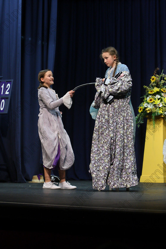 Feis24032018Sat45 
 42~45
Elizabeth Diolún and Molly McDaid giving a Silver Medal performance of “Little Women”.
 Speech and Drama Class: 312: Dramatic Duo 10 Years and Under Feis Maitiú 92nd Festival held in Fr. Mathew Hall. EEjob 24/03/2018 Picture: Gerard Bonus