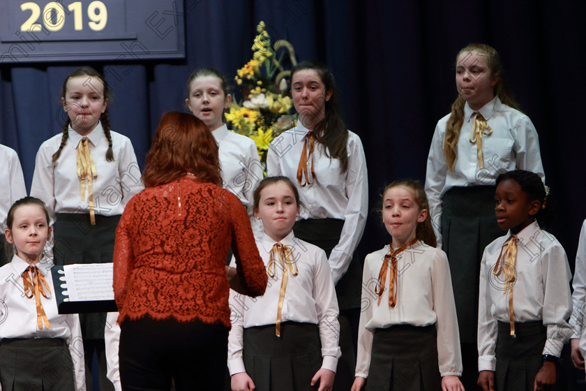Feis28022019Thu09 
 7~9
Castlemartyr Children’s Choir singing “Shortnin’ Bread”.

Class: 84: “The Sr. M. Benedicta Memorial Perpetual Cup” Primary School Unison Choirs–Section 1Two contrasting unison songs.

Feis Maitiú 93rd Festival held in Fr. Mathew Hall. EEjob 28/02/2019. Picture: Gerard Bonus