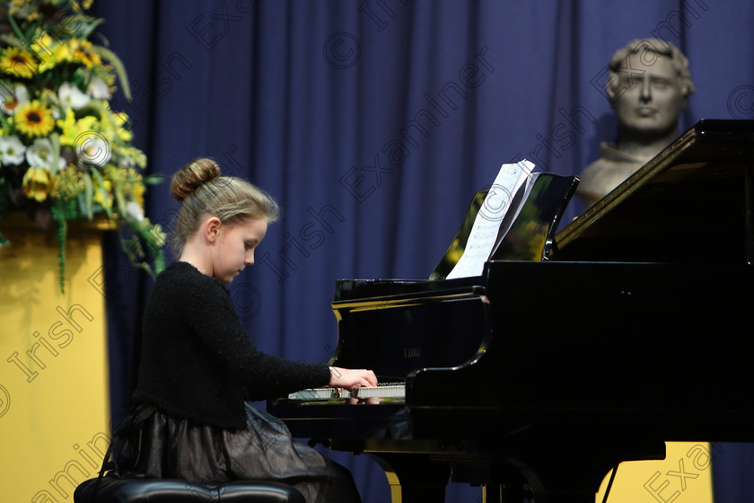 Feis02022018Fri04 
 4
Kelly Hedderman performing.
 Instrumental Music Class: 187: Piano Solo 9 Years and Under –Confined Feis Maitiú 92nd Festival held in Fr. Matthew Hall. EEjob 02/02/2018 Picture: Gerard Bonus.