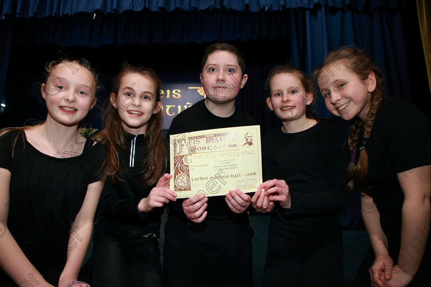 Feis26022018Mon34 
 33
Bronze Medallists A. Montfort College Group 2; Gareth O’Reilly, Eabha Norn, Ellen Fahy and Clodagh Hayden for their performance of “Up, Up, and Away”.
 Speech and Drama Class: 363: Group Improvisation 13 Years and Under Feis Maitiú 92nd Festival held in Fr. Mathew Hall. EEjob 26/02/2018 Picture: Gerard Bonus.