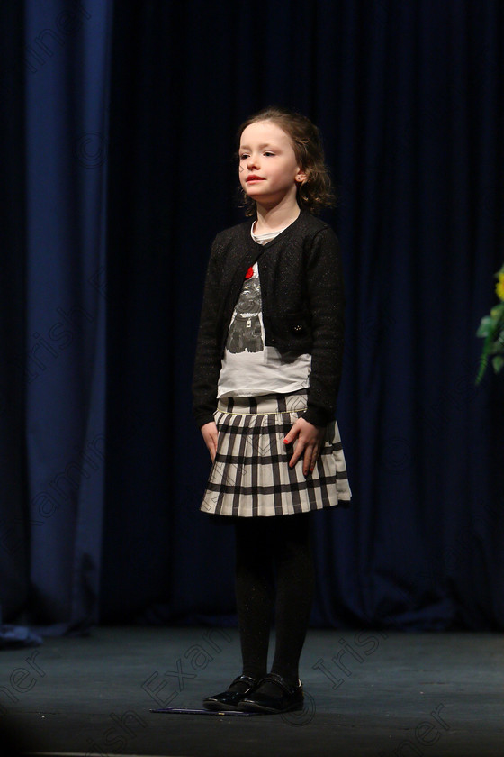 Feis24022018Sat23 
 23
Kate O’Donovan performing.
 Speech and Drama Class: 369: Solo Verse Speaking Girls 6 Years and Under Section 3 Feis Maitiú 92nd Festival held in Fr. Mathew Hall. EEjob 24/02/2018 Picture: Gerard Bonus.