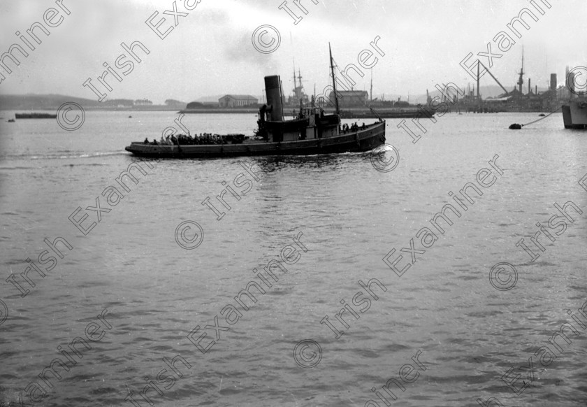 421306 
 Please archive -
Departure of the body of Terence McSwiney from Cobh on its wat to Cork on the British admiralty tug 'Mary Tavy' in October1920. 
29/10/1920 Ref. 224.
Old black and white politics hunger strikes irish war of independence patriots auxiliaries
Old black and white