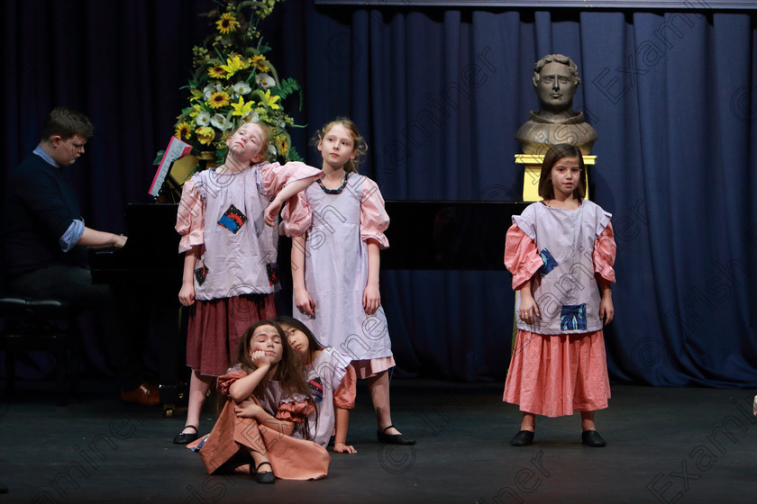 Feis28022019Thu64 
 62~67
CADA Performing Arts performing extracts from “Annie”.

Class: 103: “The Rebecca Allman Perpetual Trophy” Group Action Songs 10 Years and Under Programme not to exceed 10minutes.

Feis Maitiú 93rd Festival held in Fr. Mathew Hall. EEjob 28/02/2019. Picture: Gerard Bonus