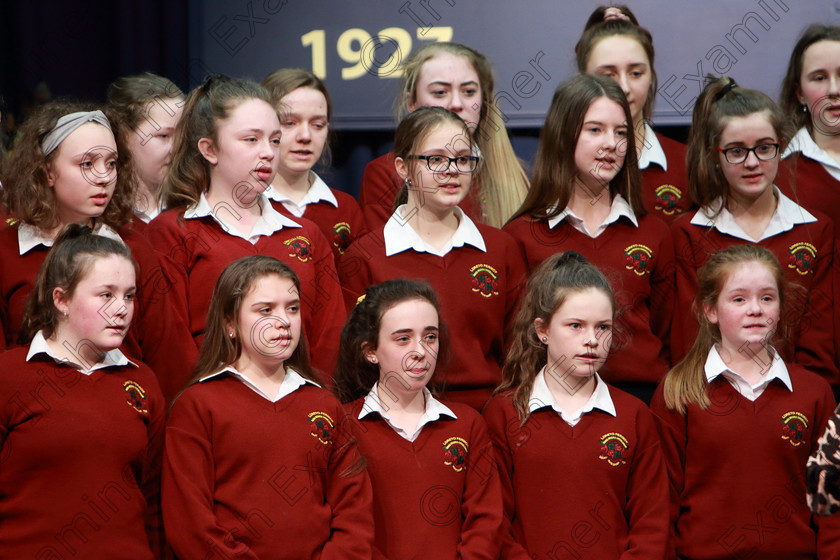 Feis27022019Wed41 
 39~42
Loreto 1st Year B singing “Bessie The Black Cat” by Peter Jenkins conducted by Sharon Glancy.

Class: 83: “The Loreto Perpetual Cup” Secondary School Unison Choirs

Feis Maitiú 93rd Festival held in Fr. Mathew Hall. EEjob 27/02/2019. Picture: Gerard Bonus