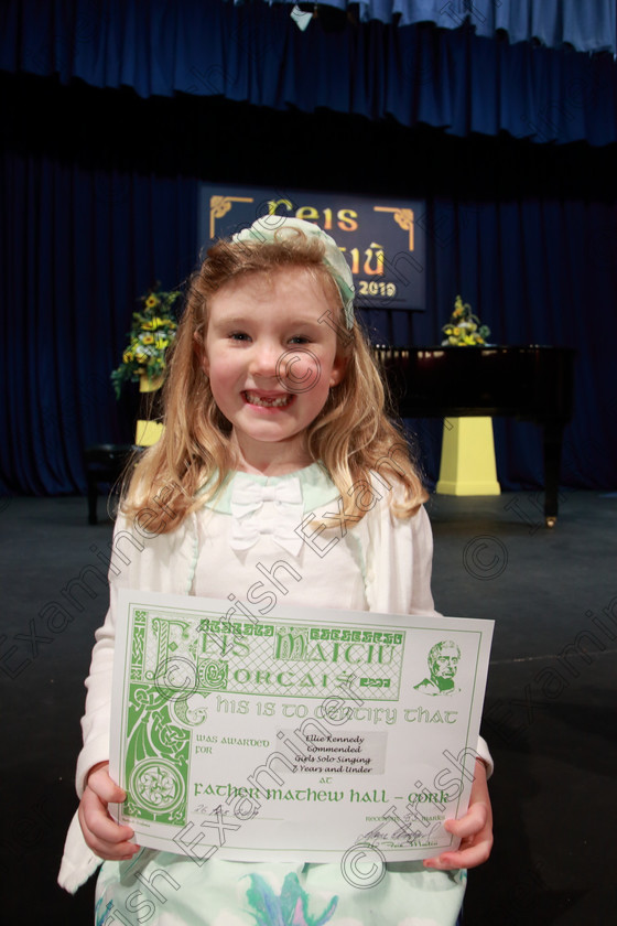 Feis26022019Tue19 
 19
Commended Ellie Kennedy from Ballincollig.

Class: 56: 7 Years and Under arr. Herbert Hughes –Little Boats (Boosey and Hawkes 20th Century Collection).

Feis Maitiú 93rd Festival held in Fr. Mathew Hall. EEjob 26/02/2019. Picture: Gerard Bonus