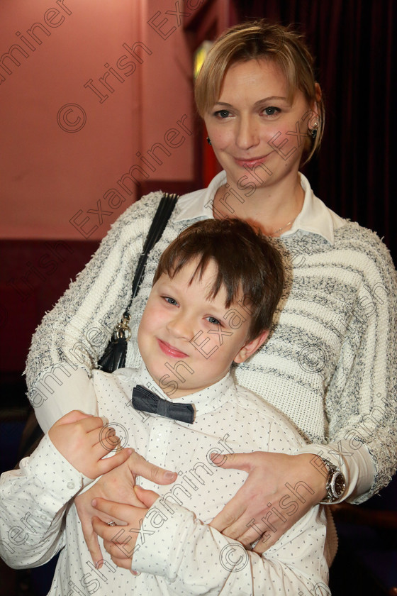Feis0402109Mon03 
 3
Anthony Iglody from Midleton with his mother Olena.

Class: 242: Violin Solo 8 Years and Under (a) Carse–Petite Reverie (Classical Carse Bk.1) (b) Contrasting piece not to exceed 2 minutes.

Feis Maitiú 93rd Festival held in Fr. Matthew Hall. EEjob 04/02/2019. Picture: Gerard Bonus