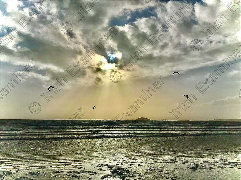 9D73DC15-E6B1-4E8D-8B78-61302412C58D 
 Kite surfers paradise, Ballywilling Beach, East Cork (13th December 2020)