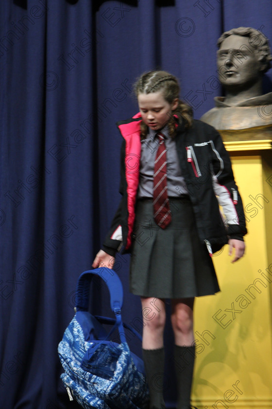 Feis19022018Mon16 
 16
Ella Harty performing “Invisible Friends”.
 Speech and Drama Class: 327: “The Hartland Memorial Perpetual Trophy” Dramatic Solo 12YearsandUnder –Section 1 Feis Maitiú 92nd Festival held in Fr. Mathew Hall. EEjob 19/02/2018 Picture: Gerard Bonus.