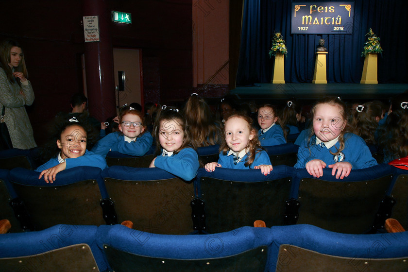 Feis13032018Tue08 
 8
Nicole Nkezamuzima, Gabrielle Gorgo Ciara Ronan and Faye Mulvihill from 4th Class St Mary’s Cobh.
 Speech and Drama Class: 3rd & 4th Class Primary Schools, Action Verse Feis Maitiú 92nd Festival held in Fr. Mathew Hall. EEjob 13/03/2018 Picture: Gerard Bonus.