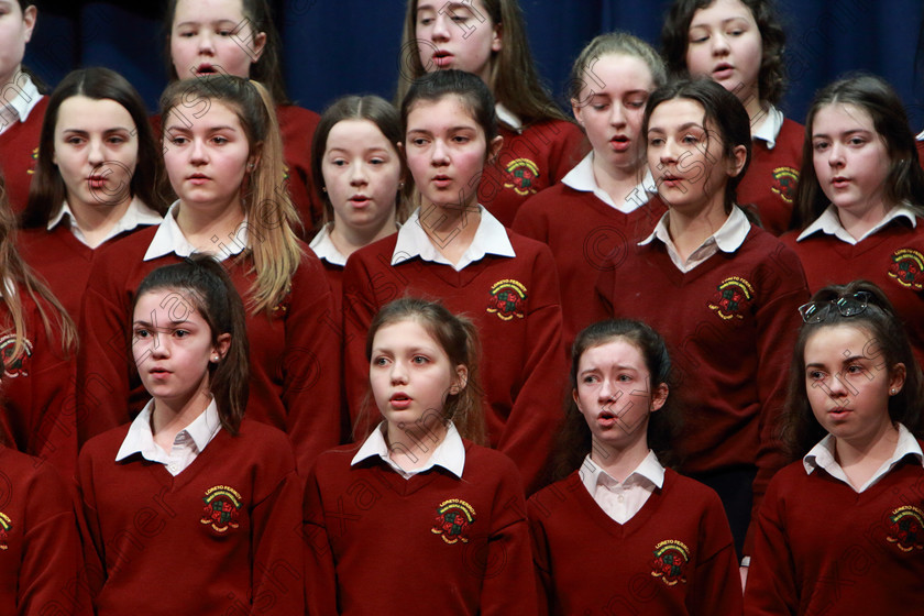 Feis26022020Wed38 
 36~38
Loreto 1st Year Choir B singing Bessie was a Black Cat.

Class:83: “The Loreto Perpetual Cup” Secondary School Unison Choirs

Feis20: Feis Maitiú festival held in Father Mathew Hall: EEjob: 26/02/2020: Picture: Ger Bonus.