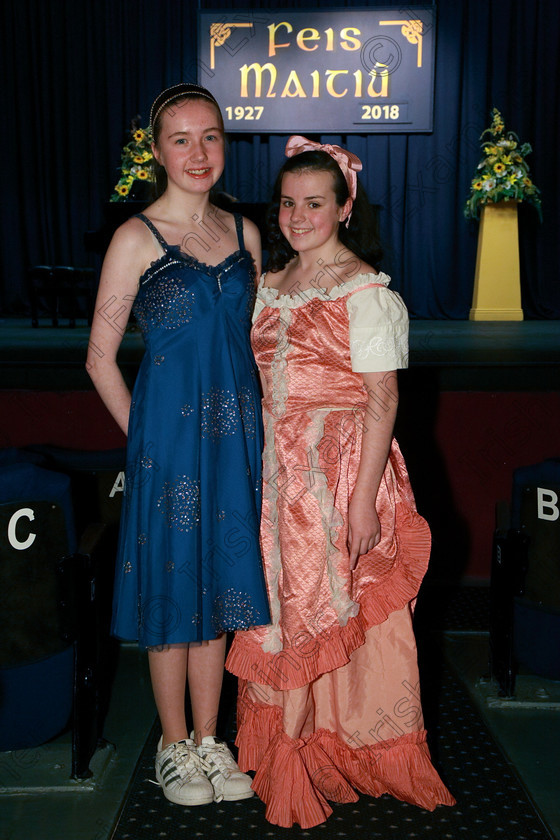 Feis08032018Thu25 
 25
Performers Kate Tompkins and Lily Costello.
 Singing and School Choirs Class: 112: “The C.A.D.A. Perpetual Trophy” Solo Action Song 14 Years and Under Section 2 Feis Maitiú 92nd Festival held in Fr. Mathew Hall. EEjob 06/03/2018 Picture: Gerard Bonus.