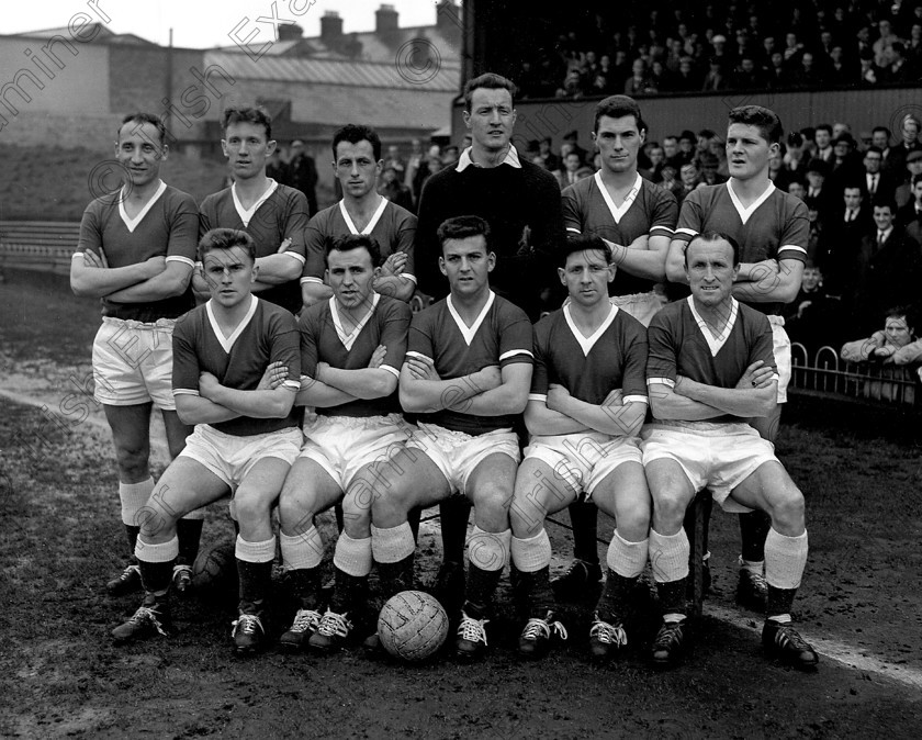 325213 
 The Cork Hibernians team, captained by Tony 'Tucker' Allen, who lost to Shelbourne in the 1963 F.A.I. Cup Final at Dalymount Park, Dublin. 
21/4/1963 Ref. 777M