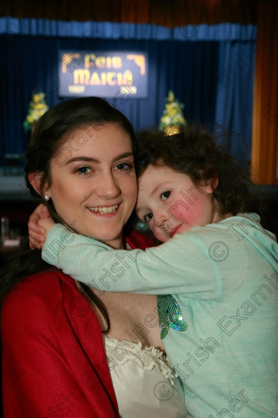 Feis07032018Wed34 
 34
Performer Lainie McKenna from Glenville with her niece Evi O’Donnell.
 Singing and School Choirs Class: 112: “The C.A.D.A. Perpetual Trophy” Solo Action Song 14 Years and Under Section 1 Feis Maitiú 92nd Festival held in Fr. Mathew Hall. EEjob 06/03/2018 Picture: Gerard Bonus.