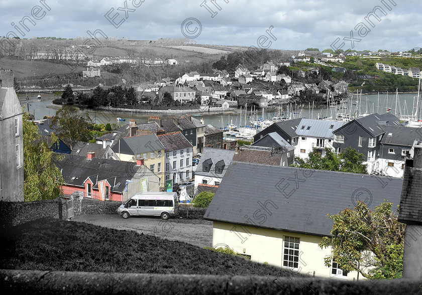 LC-kinsale-series-02-mix-hires 
 Kinsale Now and Then photo spread. Pic; Larry Cummins Thursday 15th June 2017.
Scilly and the rooftops of Kinsale, Co Cork viewed from Compass Hill. In the foreground here is Kinsale Outdoor Education Centre.