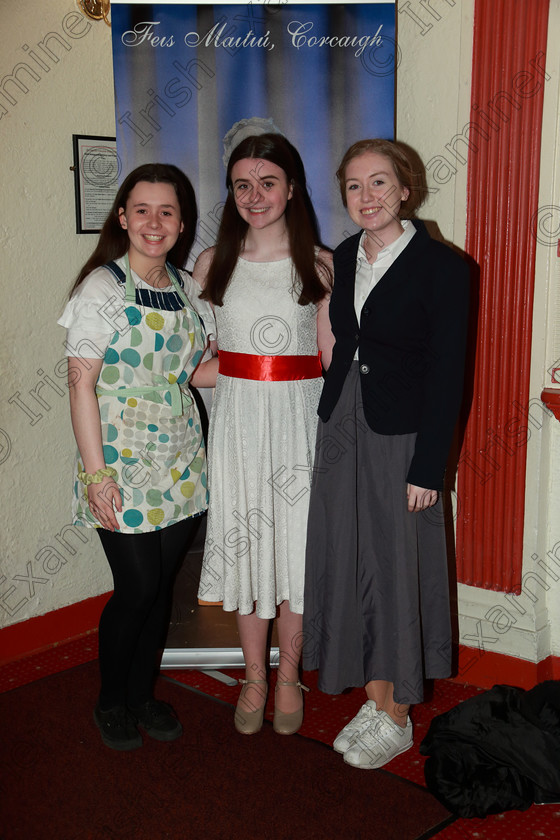 Feis25022020Tues45 
 45
Ella Horgan, Amy O’Callaghan and Ciara Hayes from Cobh, Montenotte and Wilton.

Class:111: “The Edna McBirney Memorial Perpetual Cup” Solo Action Song 16 Years and Under

Feis20: Feis Maitiú festival held in Father Mathew Hall: EEjob: 25/02/2020: Picture: Ger Bonus.
